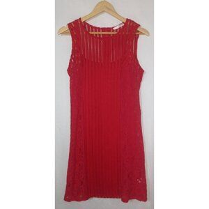 Spense Red Lace Pencil Dress – Size 10